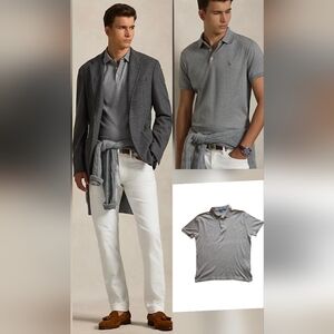 Polo Ralph Lauren Men's Custom Slim Fit Soft Cotton Shirt ~ Ash Brown~ Medium